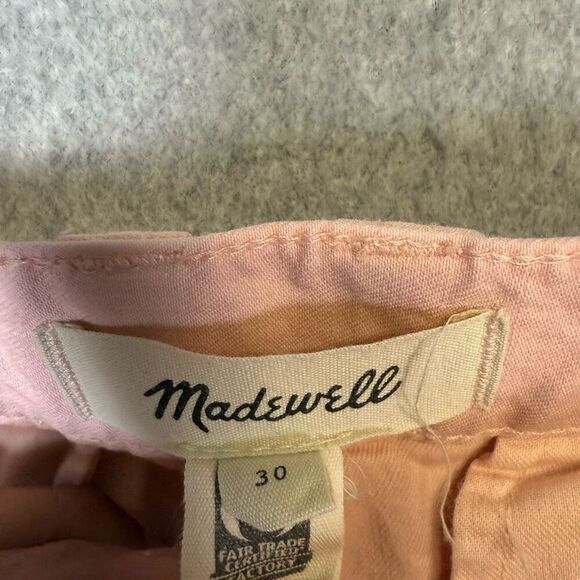 Madewell Women's Size 30 Pink Cargo Ankle Length Pants 29" Inseam - Picture 2 of 8